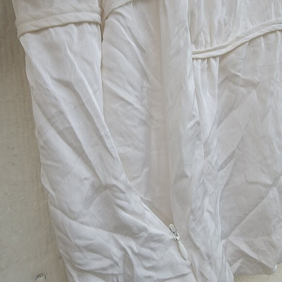 classiques entier sleeveless cream silk blend blouse wmns sz small - Picture 5 of 5